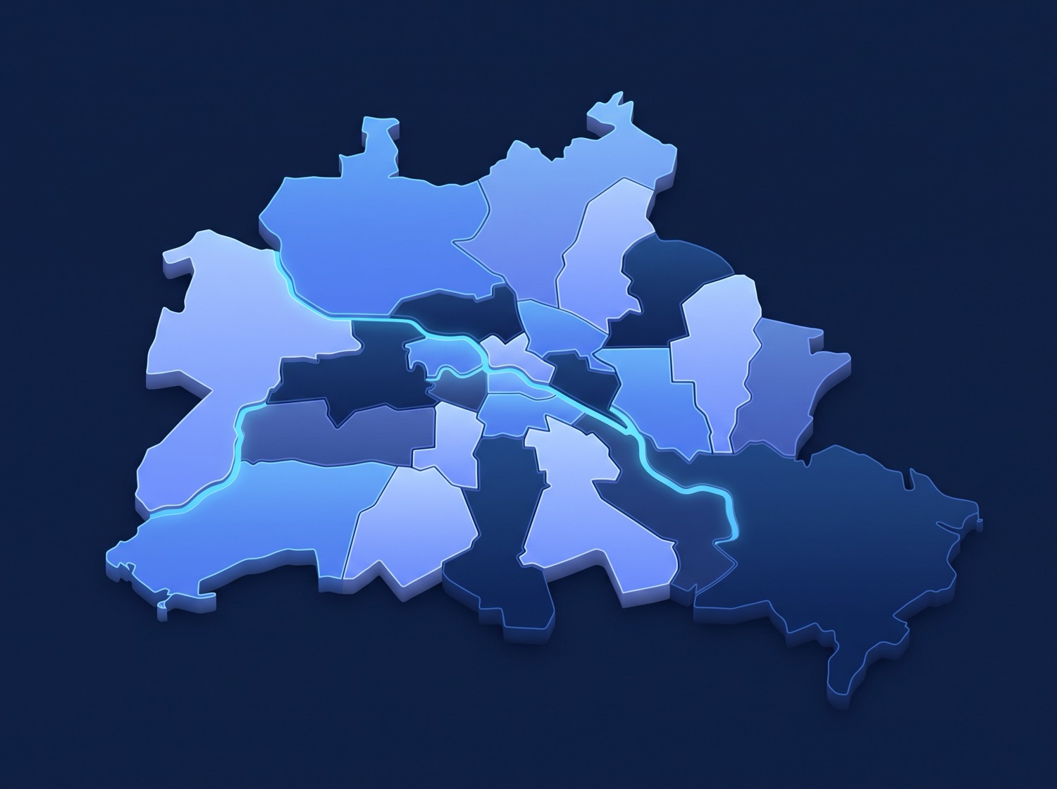 Karte des Einzugsgebiets von All Clean Service in Berlin